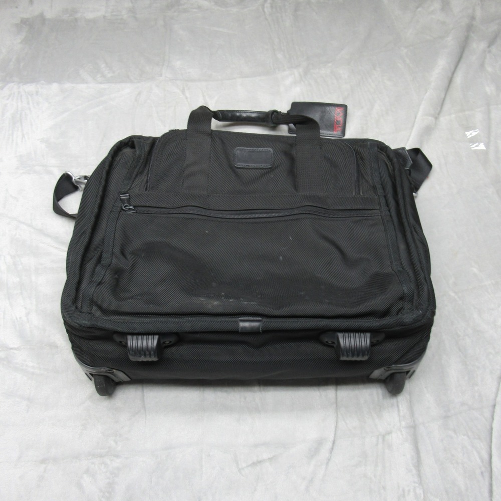 Tumi Briefcase Laptop Bag Ballistic‎ Nylon Wheeled Luggage Pad Expandable Handle